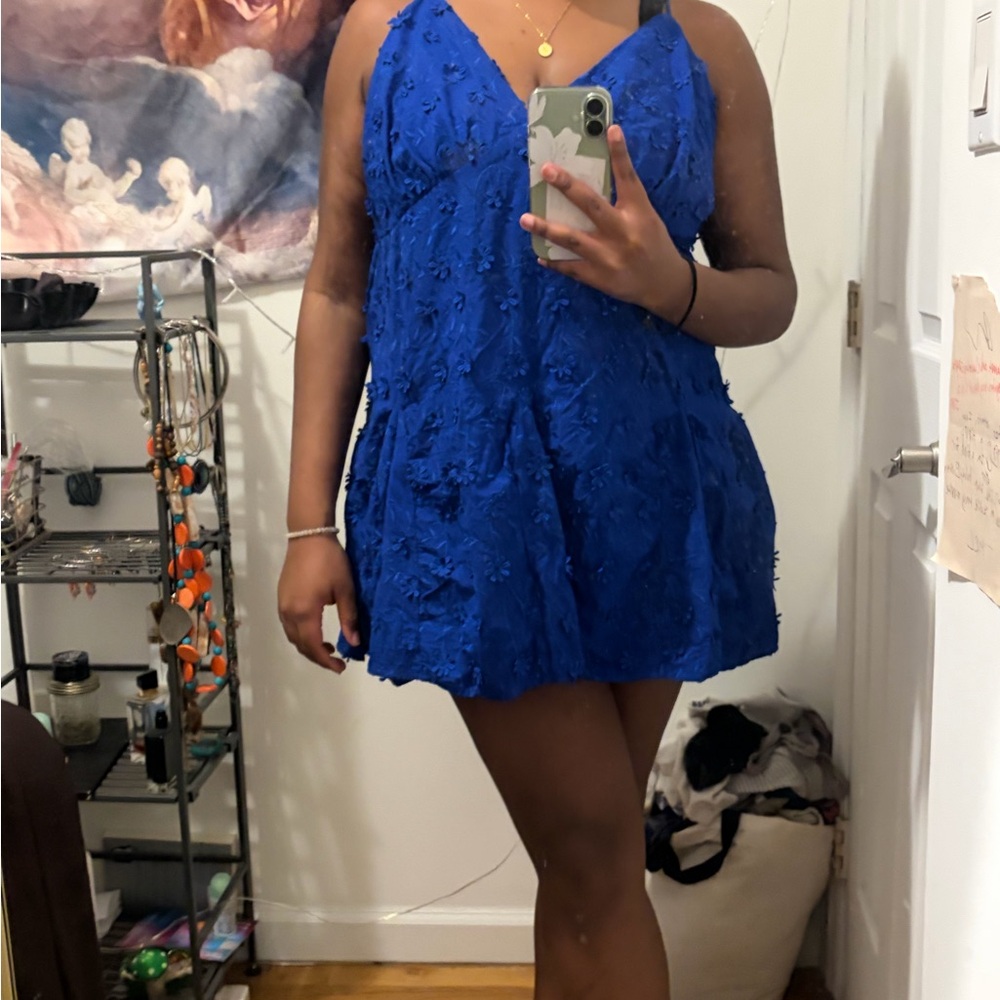 H&M Blue Mini Dress